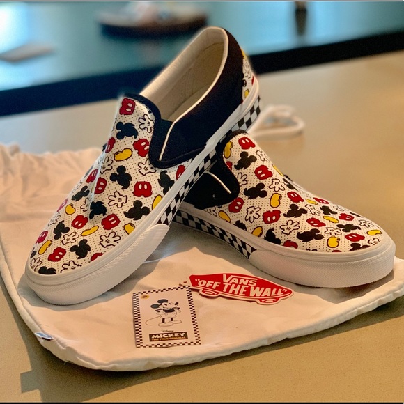 Disney X Vans Custom Mickey Slipons 